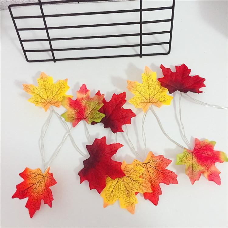 Thanksgiving Décor Fall Maple Leaf String Lights - Image 10