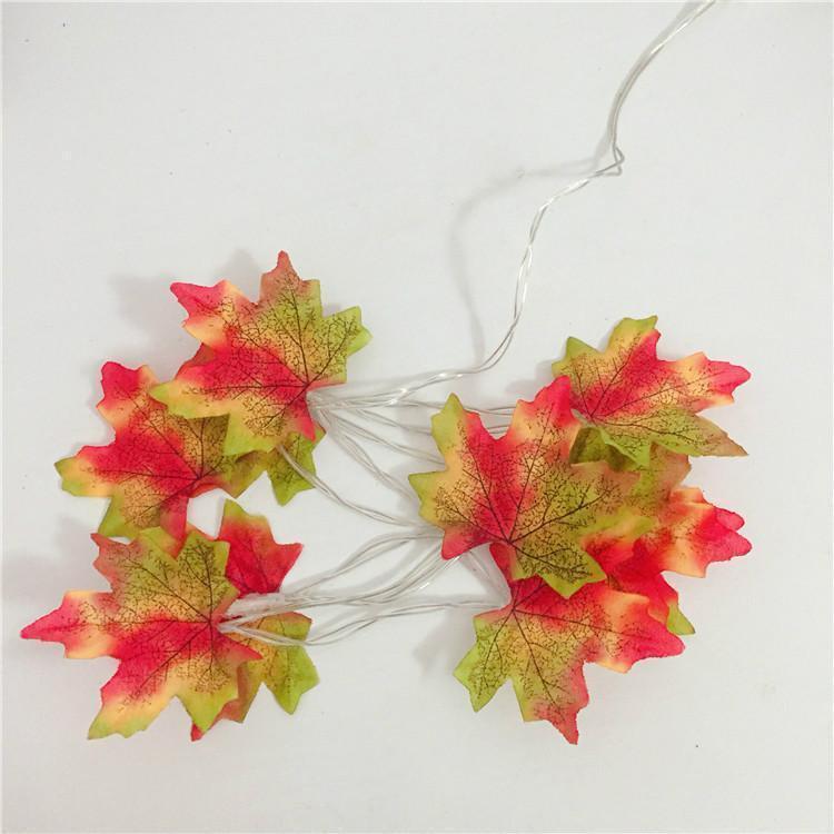 Thanksgiving Décor Fall Maple Leaf String Lights - Image 15