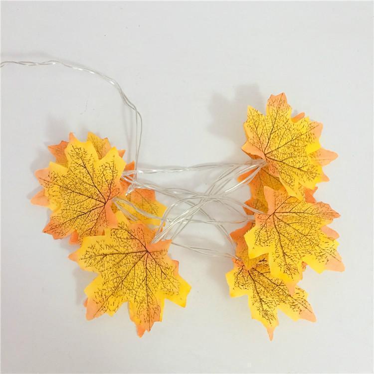 Thanksgiving Décor Fall Maple Leaf String Lights - Image 16