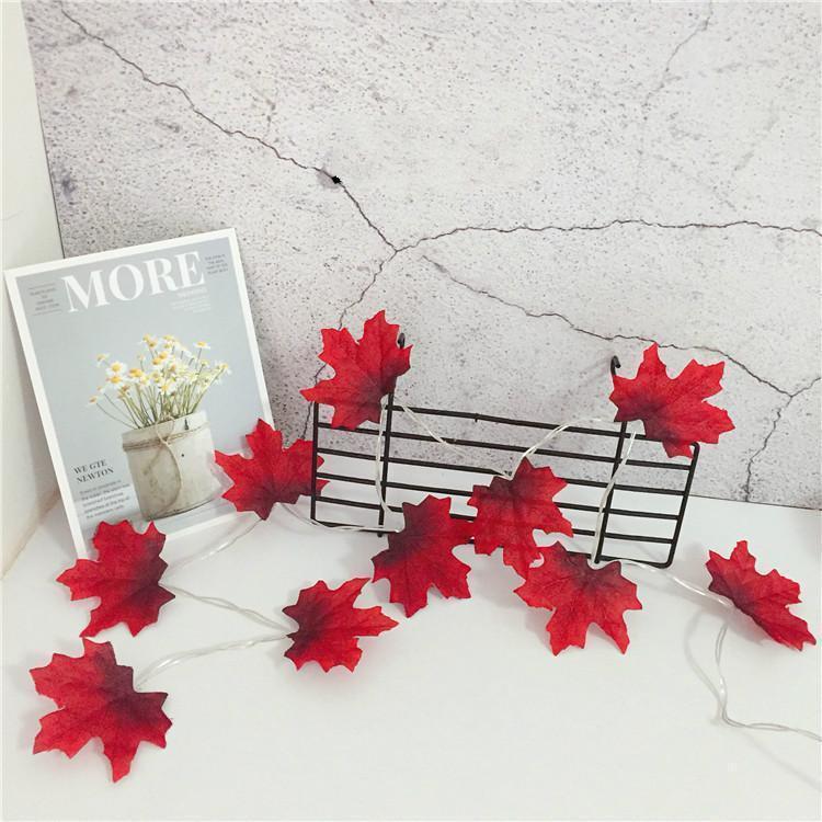 Thanksgiving Décor Fall Maple Leaf String Lights - Image 20