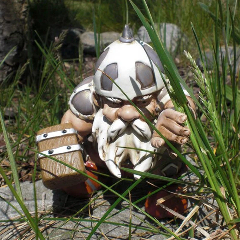 Viking Victor Norse Dwarf Gnome Statue - Image 4