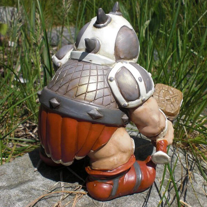Viking Victor Norse Dwarf Gnome Statue - Image 6