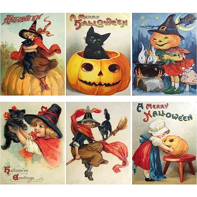 Vintage Halloween Postcard (24 pcs) - Image 11