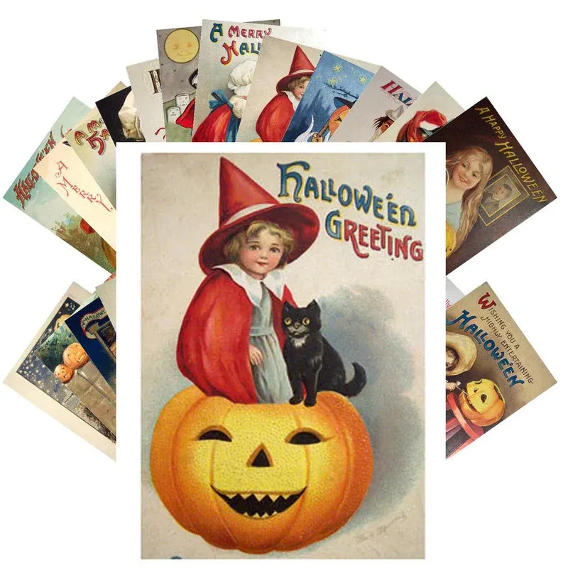 Vintage Halloween Postcard (24 pcs) - Image 3