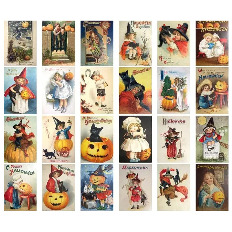 Vintage Halloween Postcard (24 pcs) - Image 4