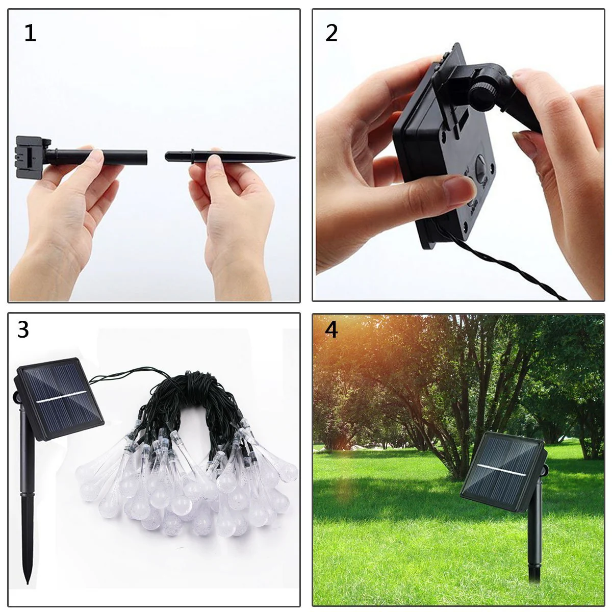 Water Drop Solar Lights - Image 8