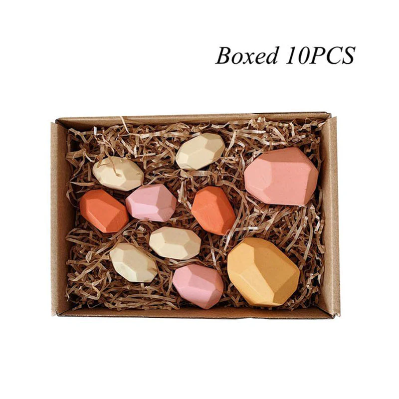 Wood Rock Set Balancing Blocks Toy - Image 11