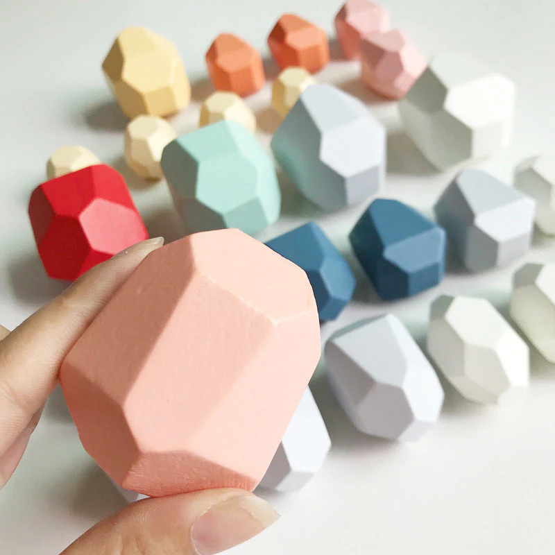 Wood Rock Set Balancing Blocks Toy - Image 8