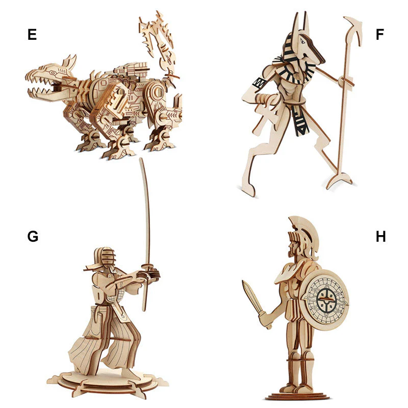 WoodCraft Assembly Puzzle Set - Image 4