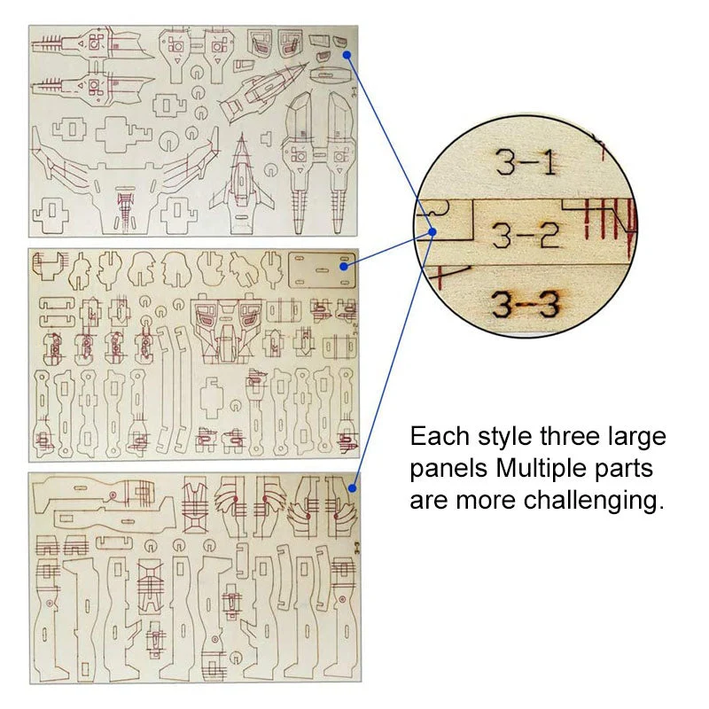 WoodCraft Assembly Puzzle Set - Image 8