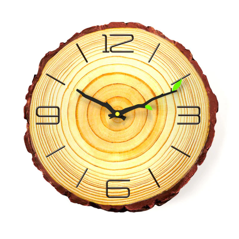 Wooden Annual Rings Wall Clock - Image 10