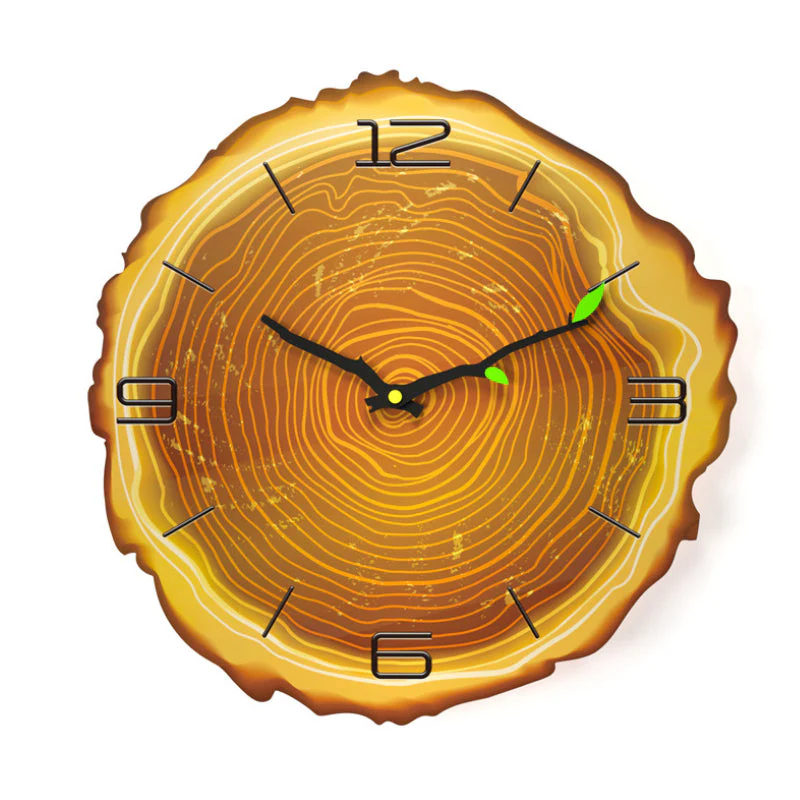 Wooden Annual Rings Wall Clock - Image 11