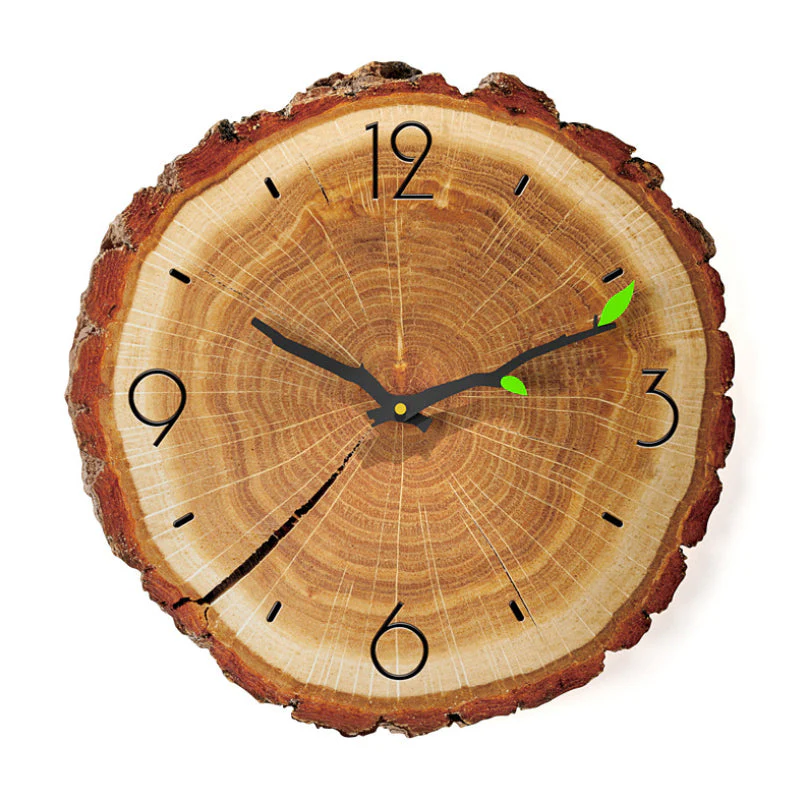 Wooden Annual Rings Wall Clock - Image 16