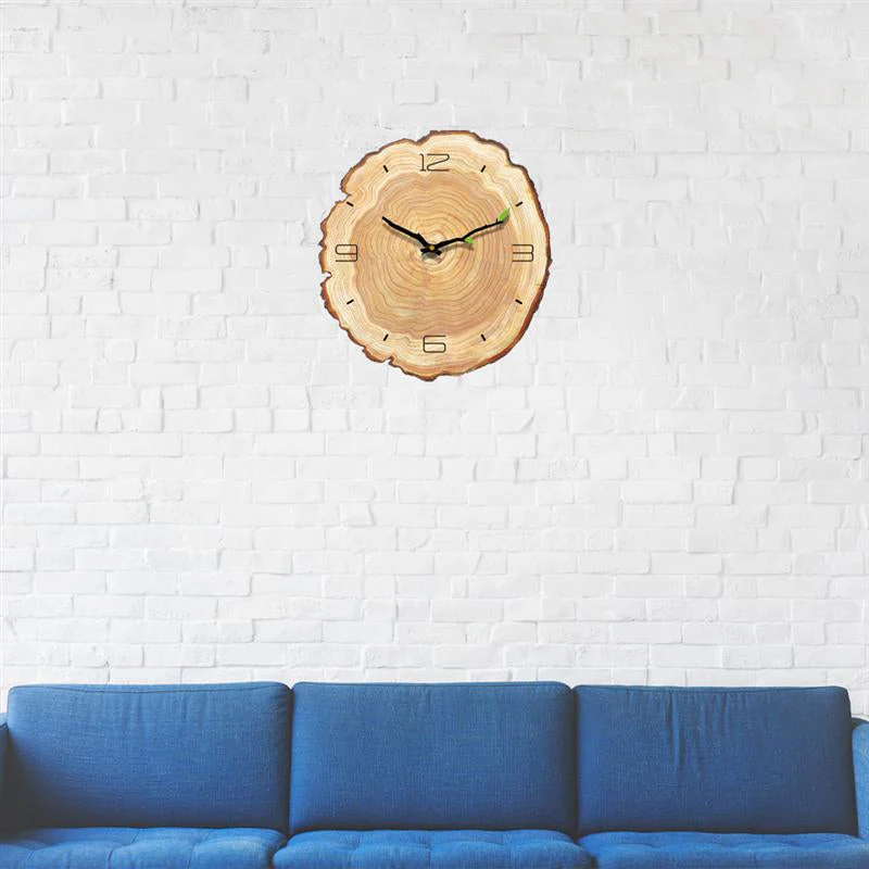 Wooden Annual Rings Wall Clock - Image 4