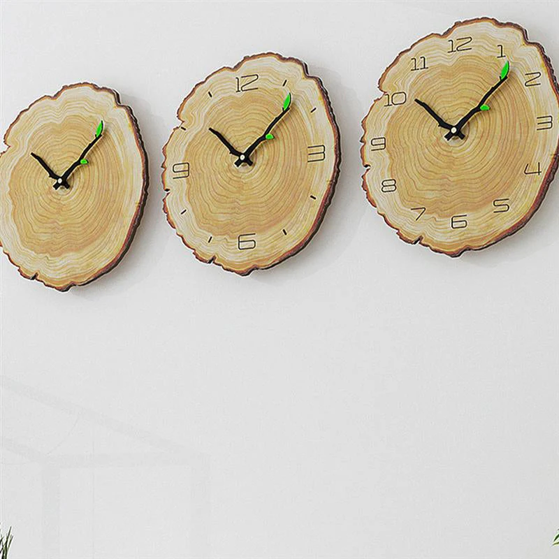 Wooden Annual Rings Wall Clock - Image 8
