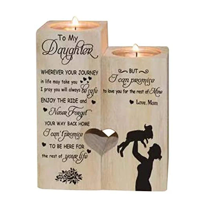 Wooden Heart Candle Holder - Image 7