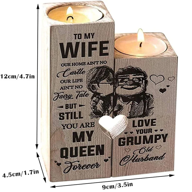 Wooden Heart Candle Holder - Image 8