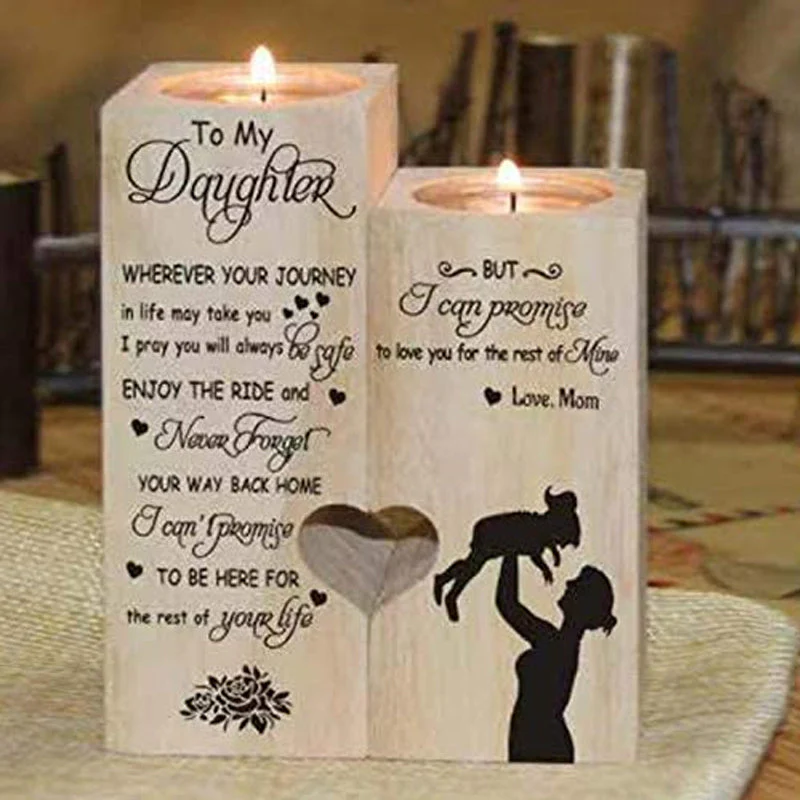 Wooden Heart Candle Holder - Image 9