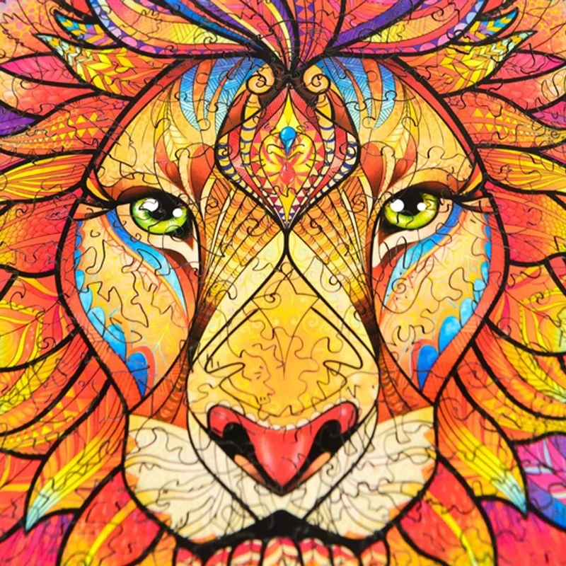 Wooden Lion Jigsaw Puzzle - Image 5