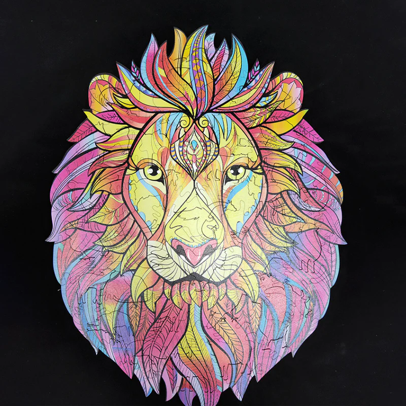 Wooden Lion Jigsaw Puzzle - Image 7