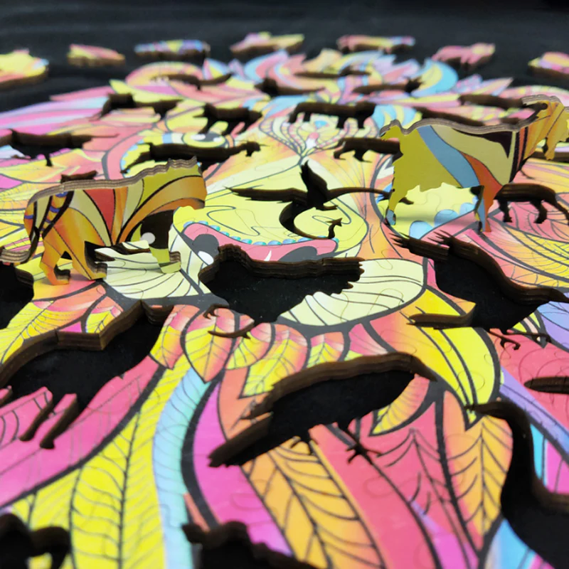 Wooden Lion Jigsaw Puzzle - Image 8