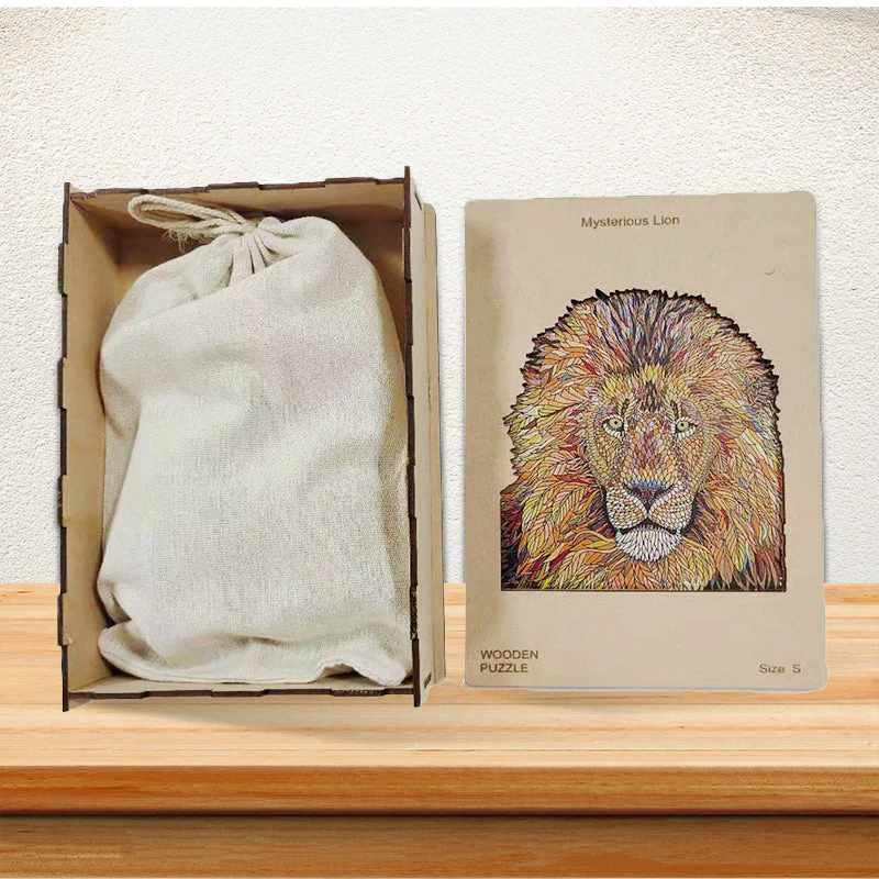 Wooden Lion Puzzle Blocks - Image 4