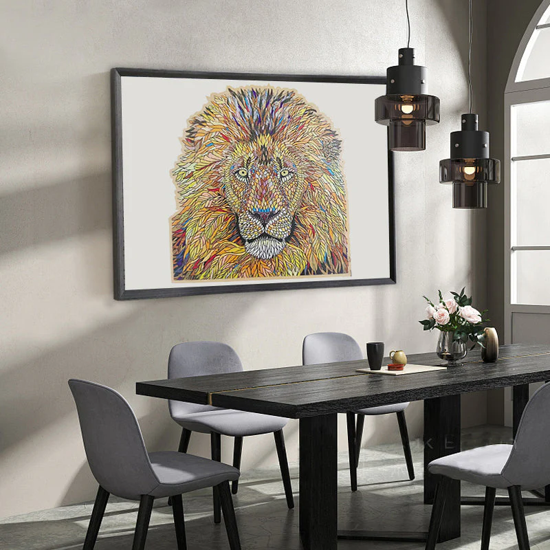 Wooden Lion Puzzle Blocks - Image 8