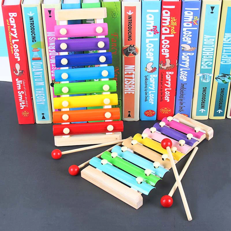 Wooden Octave Knocking Piano Baby Beat Xylophone - Image 12