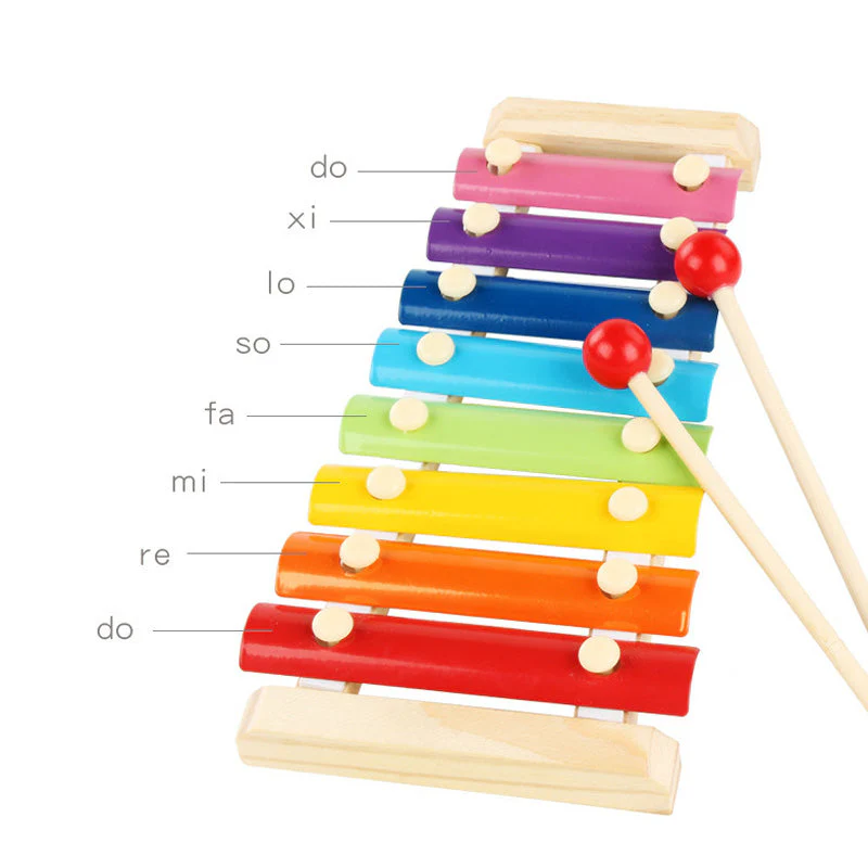 Wooden Octave Knocking Piano Baby Beat Xylophone - Image 5