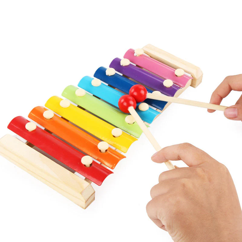 Wooden Octave Knocking Piano Baby Beat Xylophone - Image 7