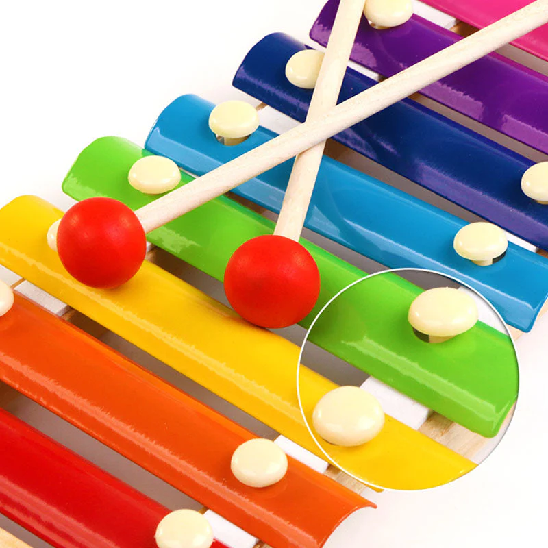 Wooden Octave Knocking Piano Baby Beat Xylophone - Image 8