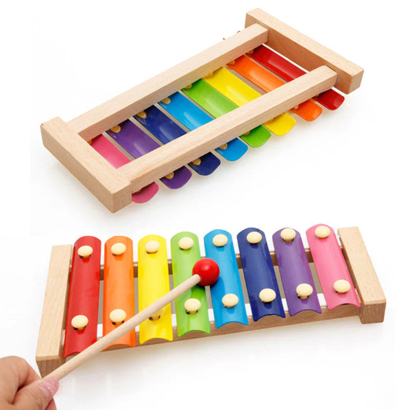 Wooden Octave Knocking Piano Baby Beat Xylophone - Image 9